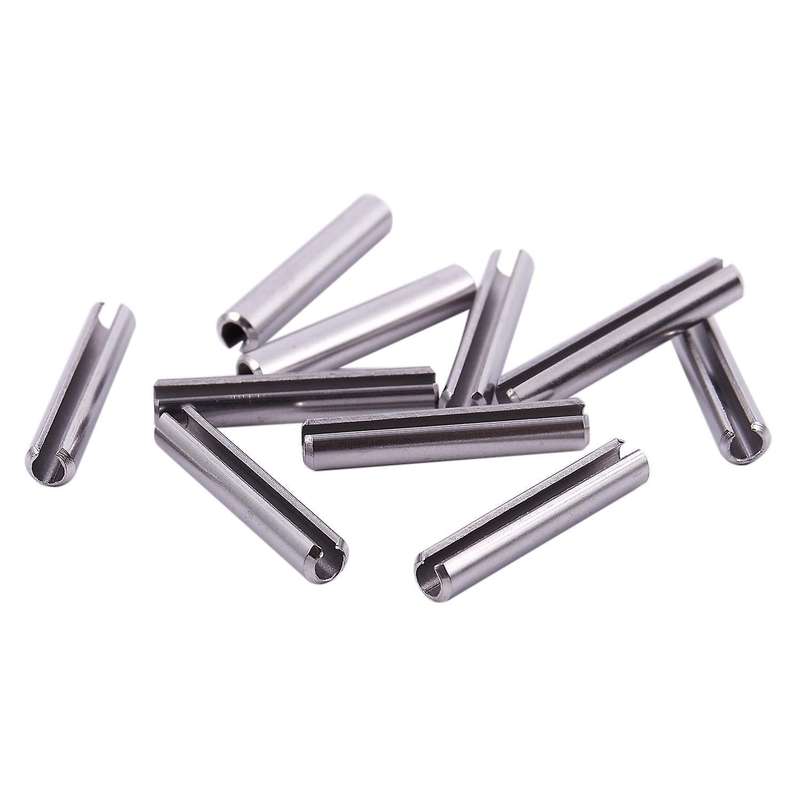 M4x25mm 304 Stainless Steel Split Spring Roll Dowel Pins 10pcs