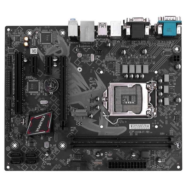 Colorful Motherboard Dual Channel for Intel Lga 1200 Interface Coffee