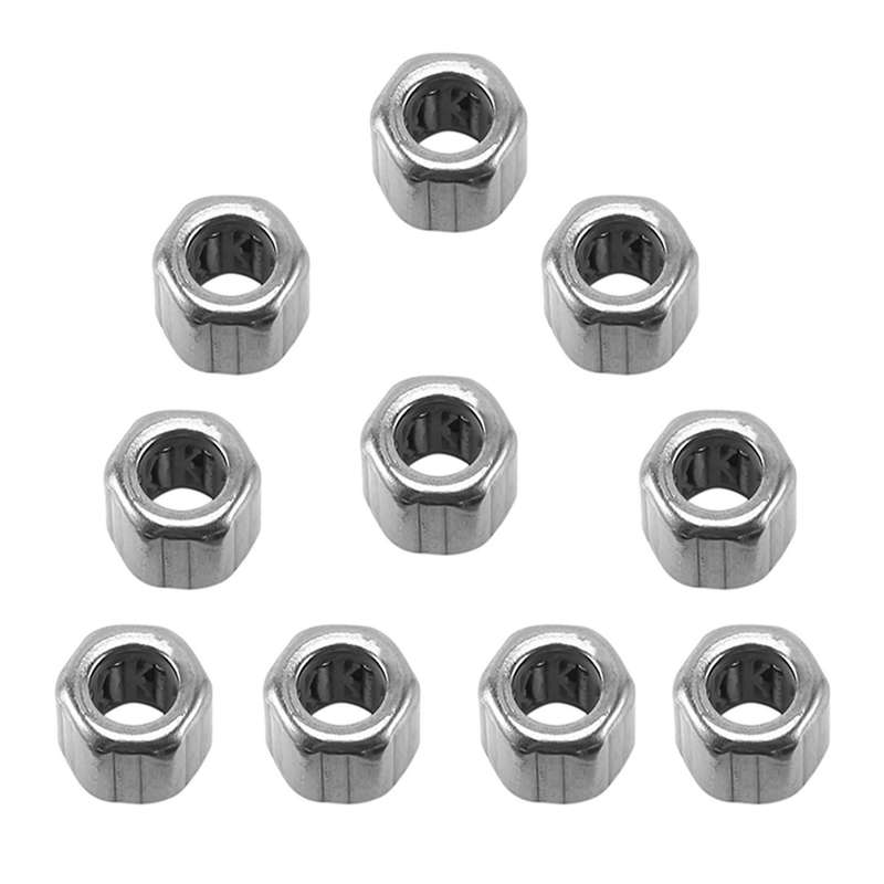 10pcs Needle Bearing Hf081412 Outer Hexagonal One-way Needle
