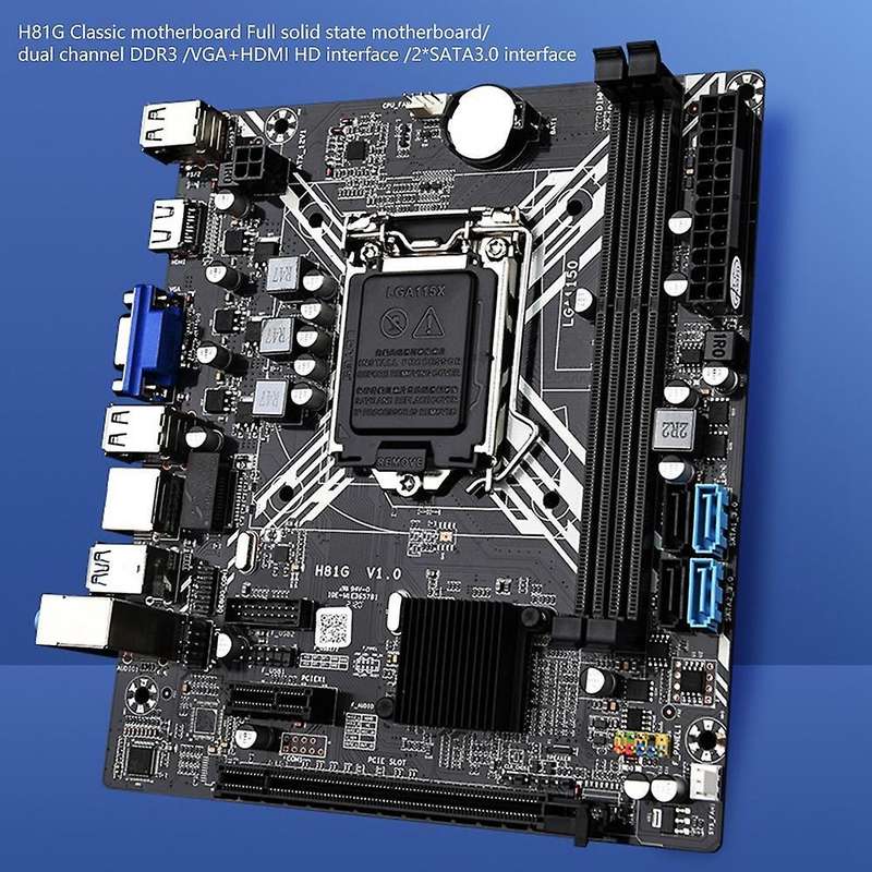 H81g Computer Motherboard, Supporting Intel Core Celeron/pentium