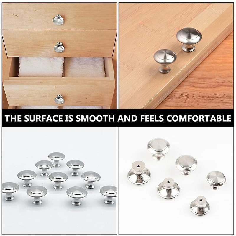 12pcs Stainless Steel Drawer Knobs Doorknobs Pull Handle