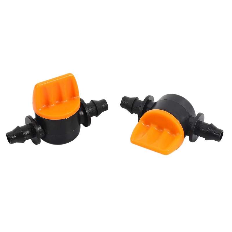 Mini Valve with 4/7mm Hose Irrigation Water Flow Control 10 Pcs