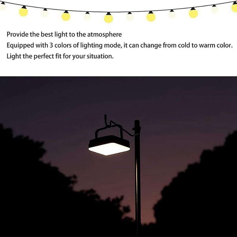 2x Waterproof Led 13500mah Camping Light, with Power Bank Function