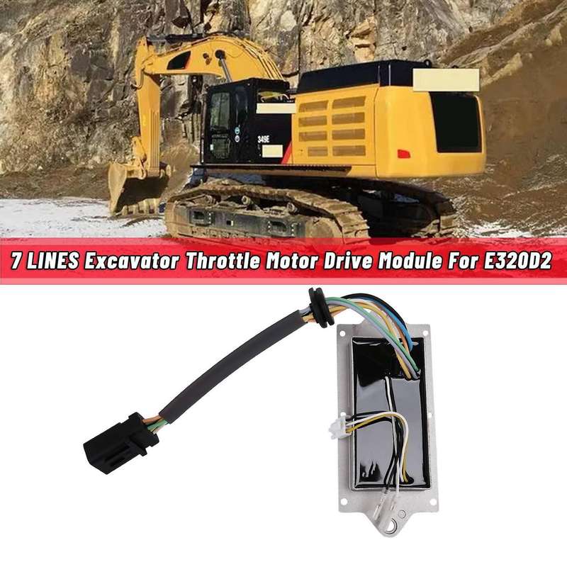 7 Lines Excavator Throttle Motor Drive Module for E320d2 82d02000-101