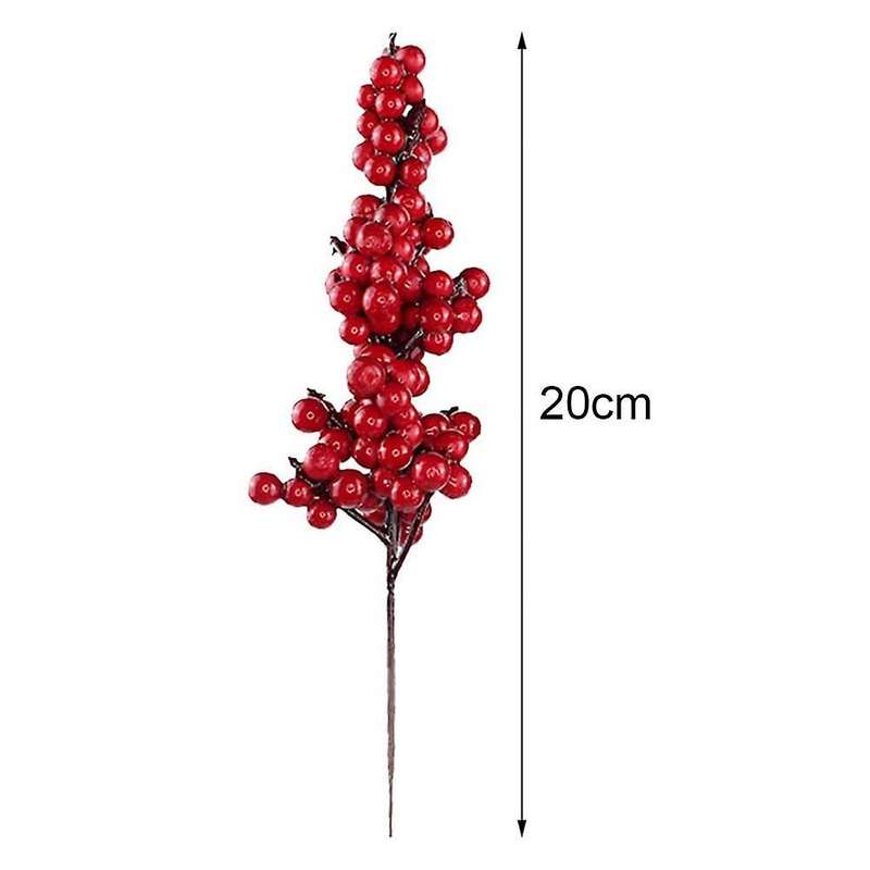 Artificial Red Berries Decorative Branches with Red Berries Branches