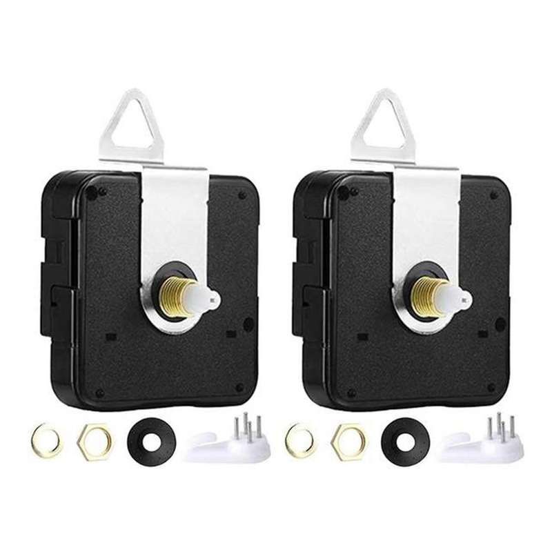 2pcs Silent Diy Quartz Wall Clock for Repair Parts Home Decor 13mm