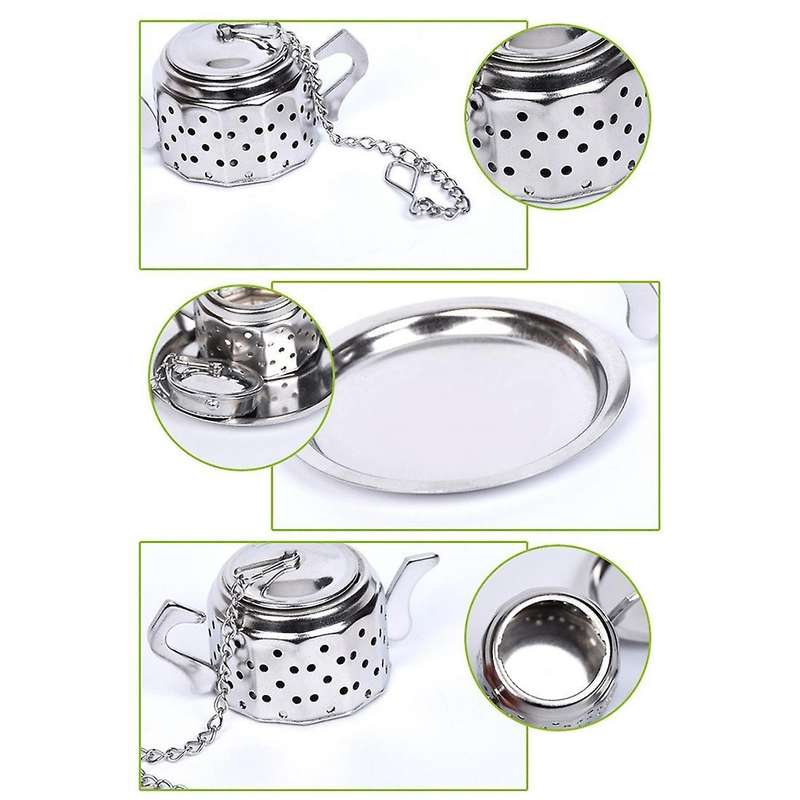 Stainless Steel Teapot Tea Maker Spice Drink Filter Herbal Filter