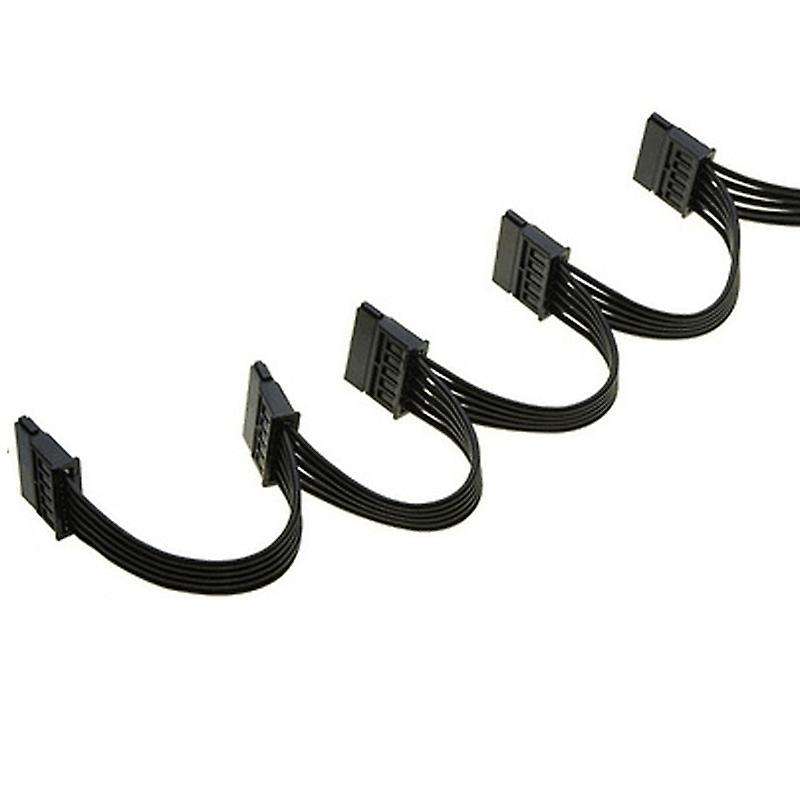4pin Ide 1 to 5 Sata 15pin Hard Drive Cable for Diy Pc Sever 18awg