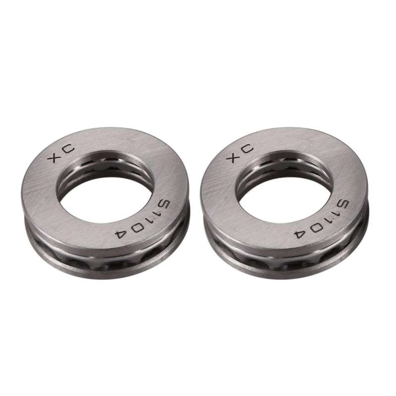 2 Pcs Axial Ball Thrust Bearing 51104 20 X 35 X 10mm