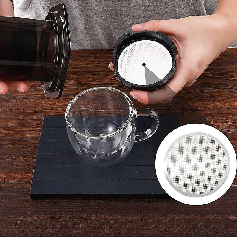 3 Pcs Disc Metal Coffee Filter Ultra-fine Suitable for Philharmonic
