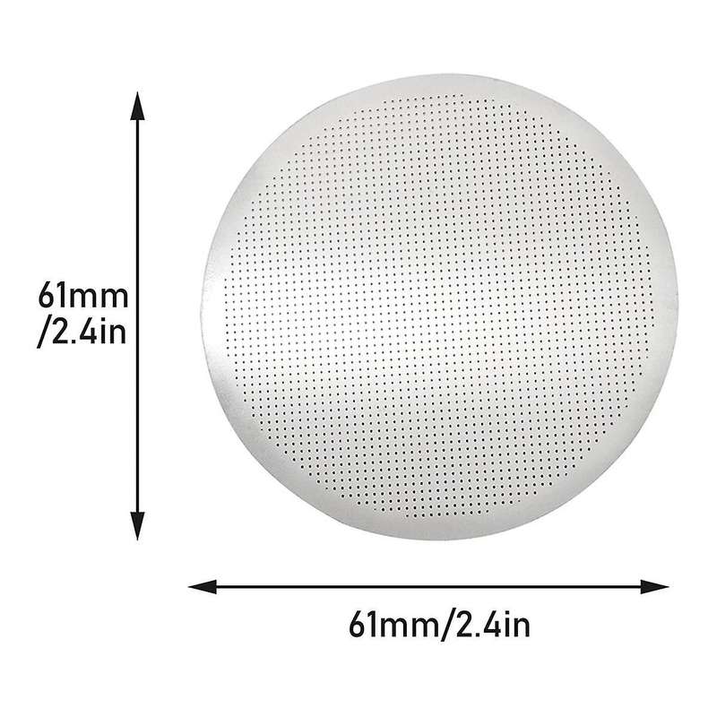 3 Pcs Disc Metal Coffee Filter Ultra-fine Suitable for Philharmonic
