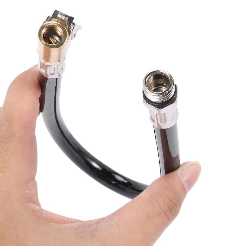 Car Truck 1/2 Inch Male Thread Rubber Inflating Hose Air Tire Inflator 14.6 Inch