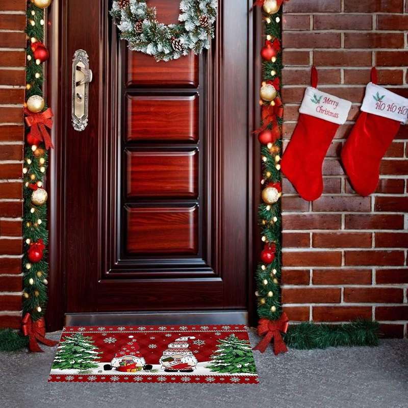 Christmas Doormat Non-slip Doormats Indoor Entrance Mat Custom E