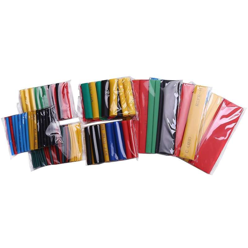 164pcs Pe Shrinking Assorted Cable Tubing Set Tool Accessories