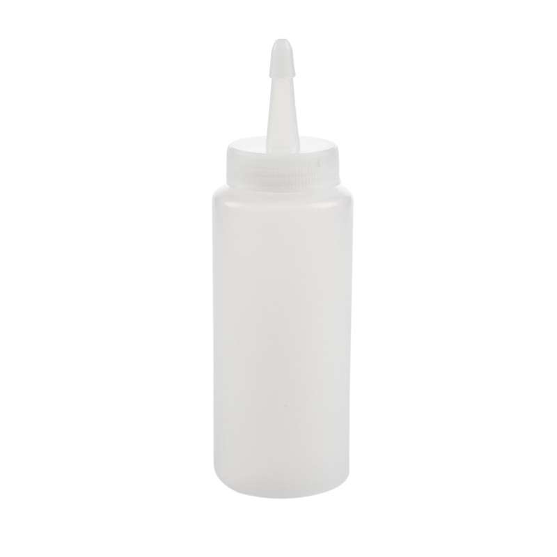 Plastic Squeeze Bottle Condiment Dispenser White 6oz
