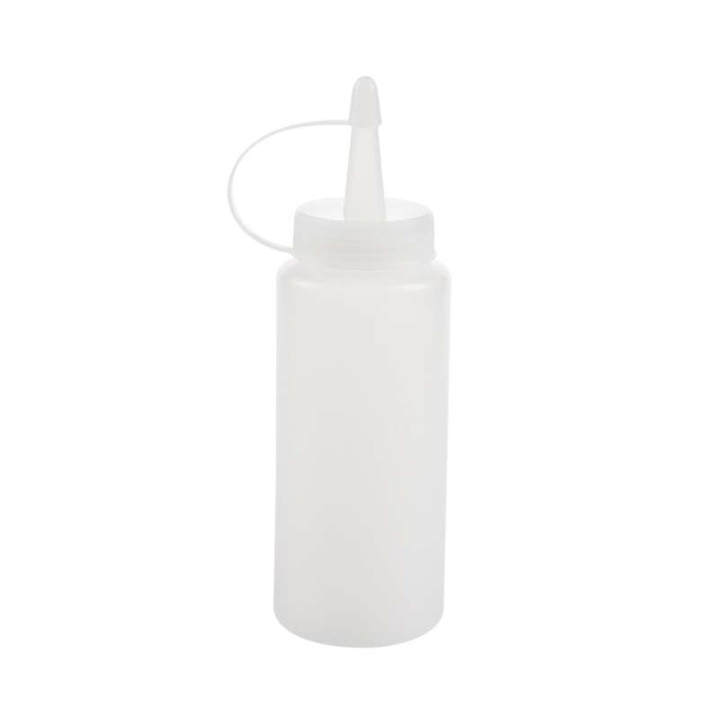 Plastic Squeeze Bottle Condiment Dispenser White 6oz