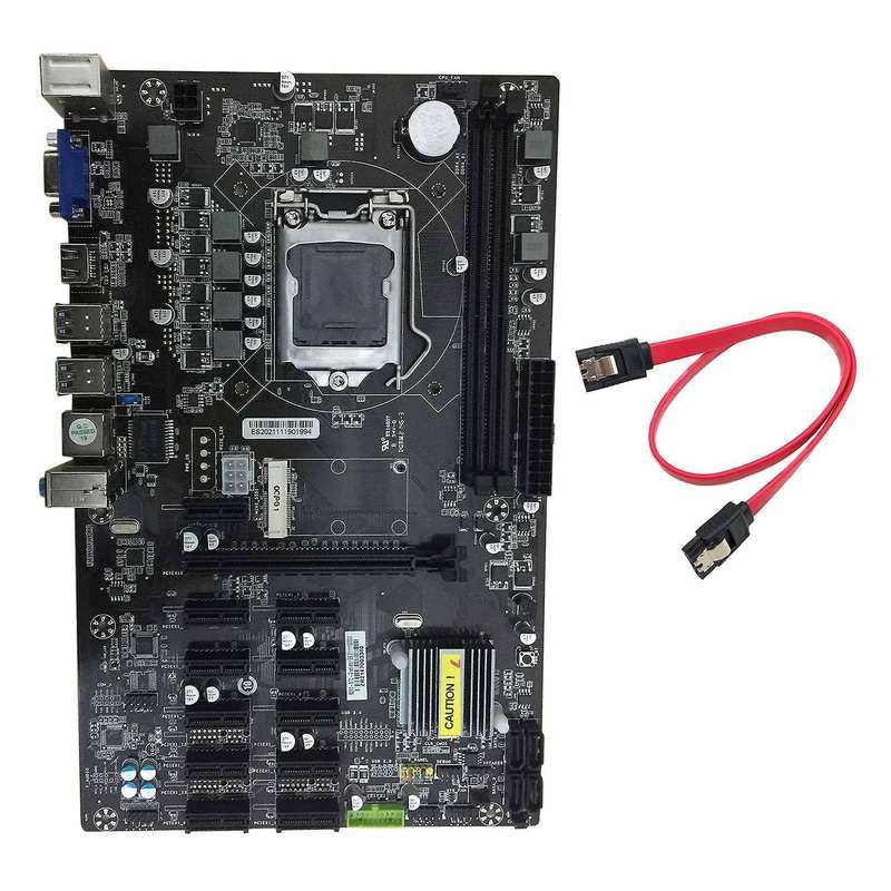 B250 Btc Motherboard 12 Pci-e Slots with Cable for Bitcoin Mining