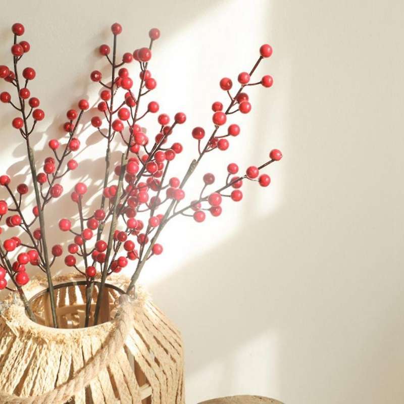 Trigeminal Holly Fortune Fruit Red Fruit Acacia Red Bean Fake Flowers