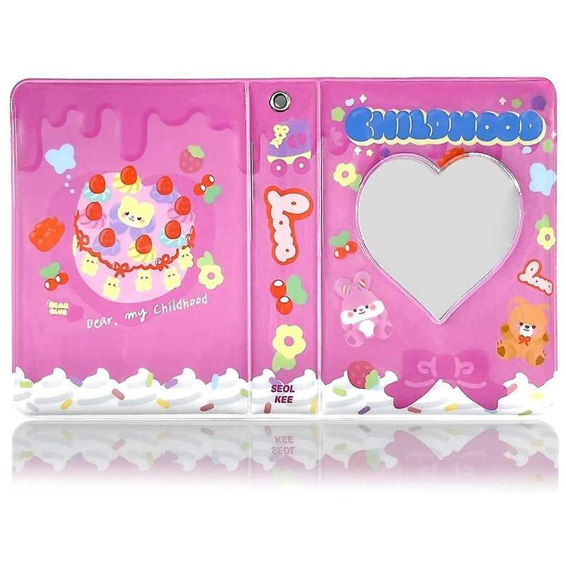 3 Inch Mini Photo Album Photocard Holder, Id Holder (bear)