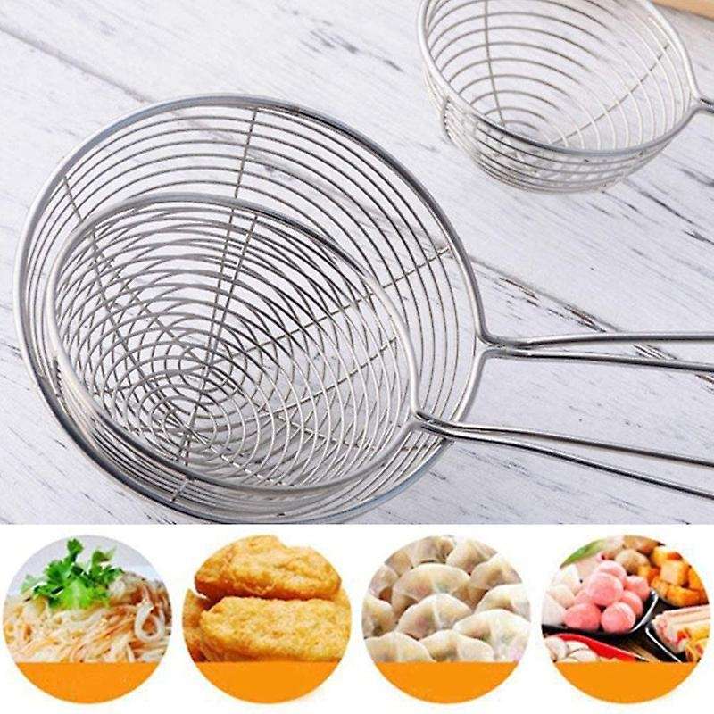 3-piece Set Of Round Hot Pot Spider Skimming Spoon Set, Mesh Spoon