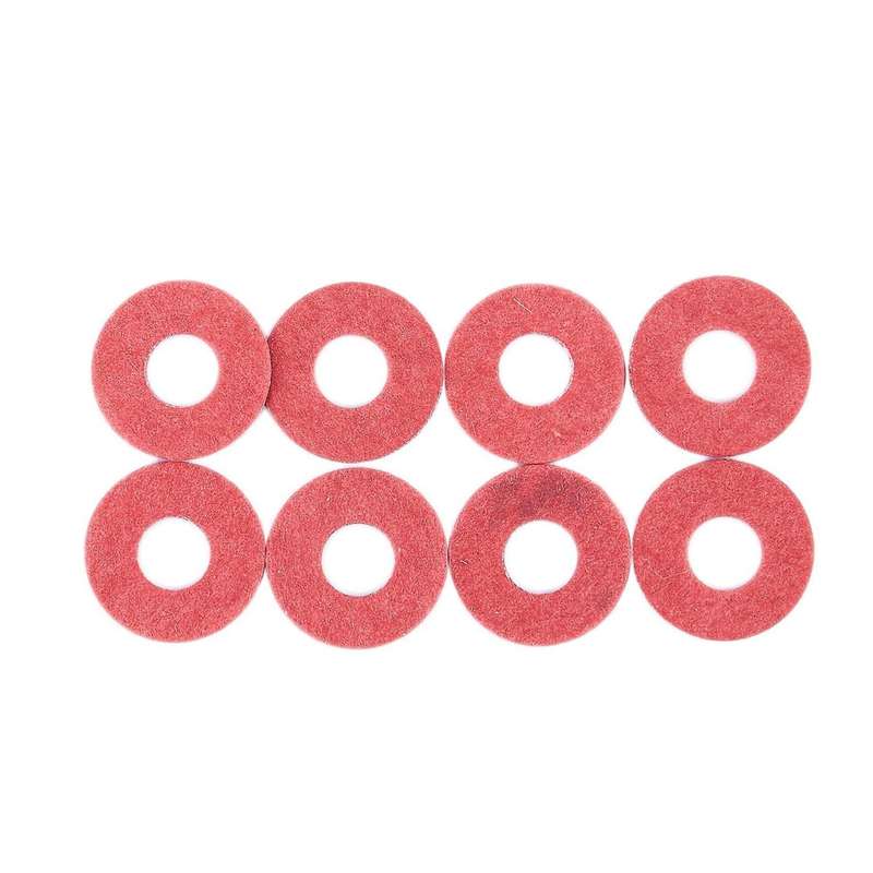 400 Pcs 3x8x0.7mm Insulated Fiber Insulating Washers Spacers Red