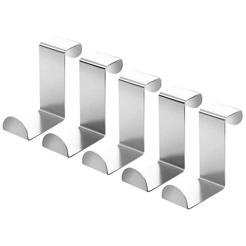 Z-shaped Stainless Steel Metal Hanger Hook Hooks for Kitchen, 5 Pcs