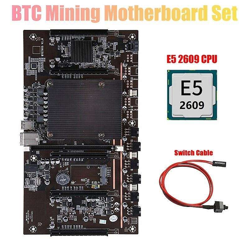 H61 Btcx79 Miner Motherboard with E5 2609 Cpu+switch Cable Lga 2011