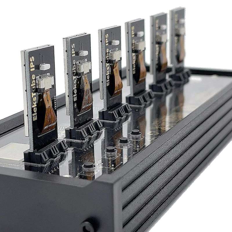 Ips Nixie Tube Digital Clock Electronic Calendar 6-digit Lcd Time