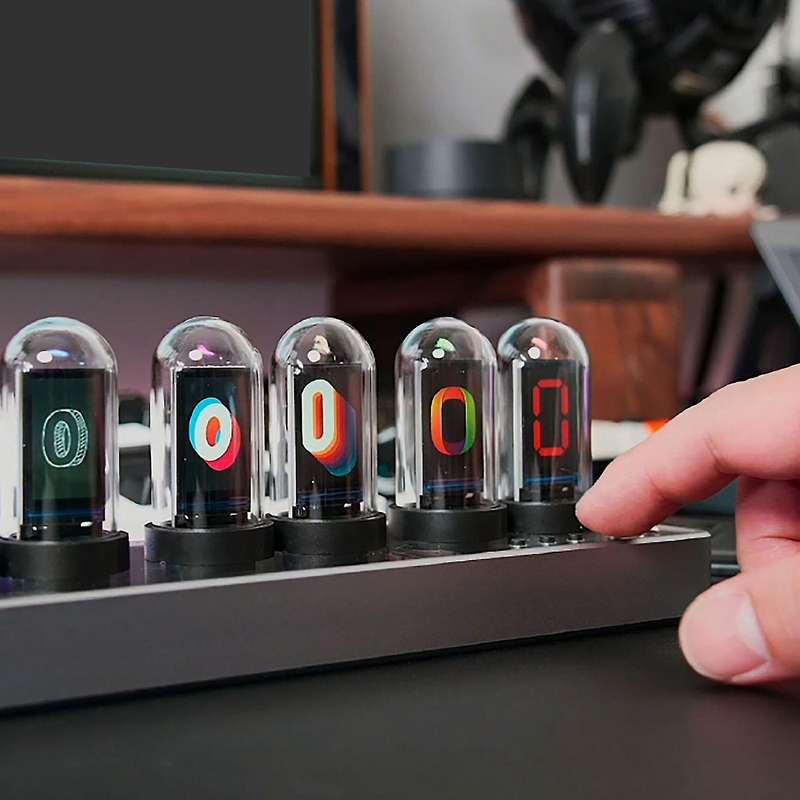 Diy Tube Clock Nixie Ips Rgb Digital Desk Clocks