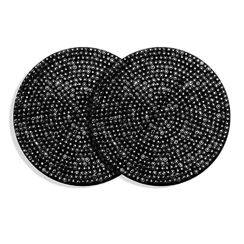 Car Cup Holder Coaster, Universal Vehicle Coasters Insert (black)
