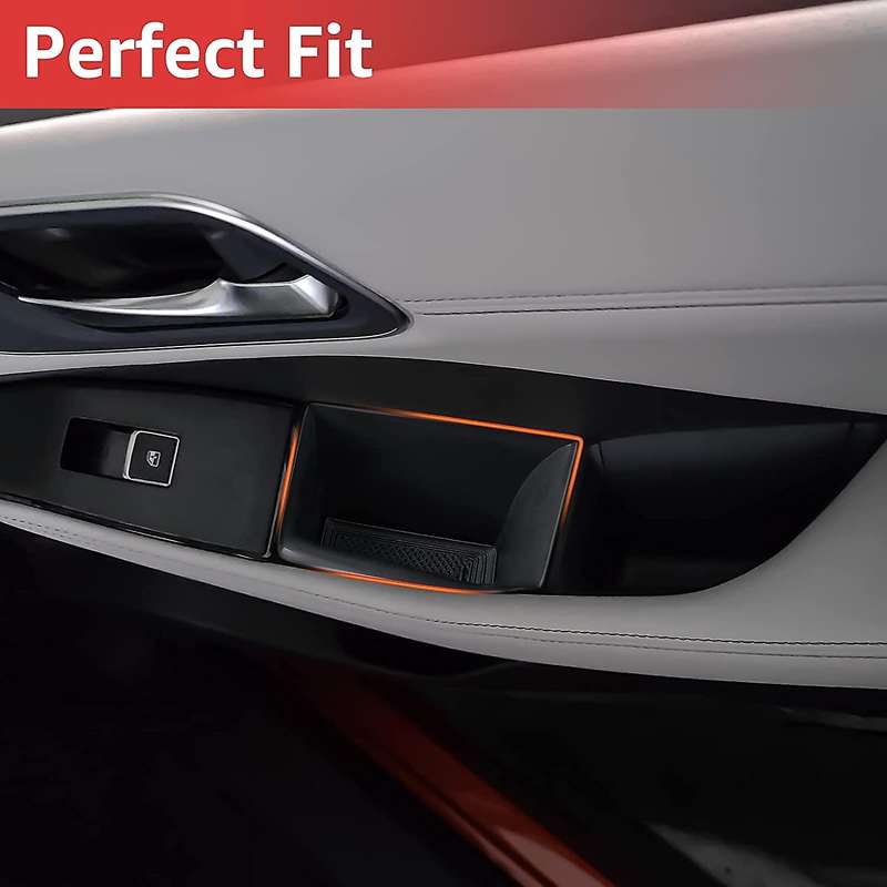 Door Side Storage Box Handle Pocket for 2021 Nissan Rogue Accessories