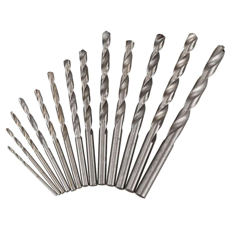 13 In 1 Straight Shank 1mm to 6.5mm Twist Drill Bits Set