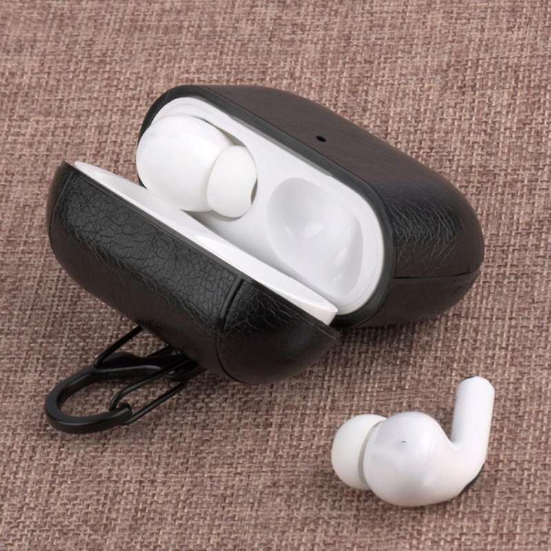 For Airpods Pro 3 Leather Protective Cover, Luxury Dark Brown