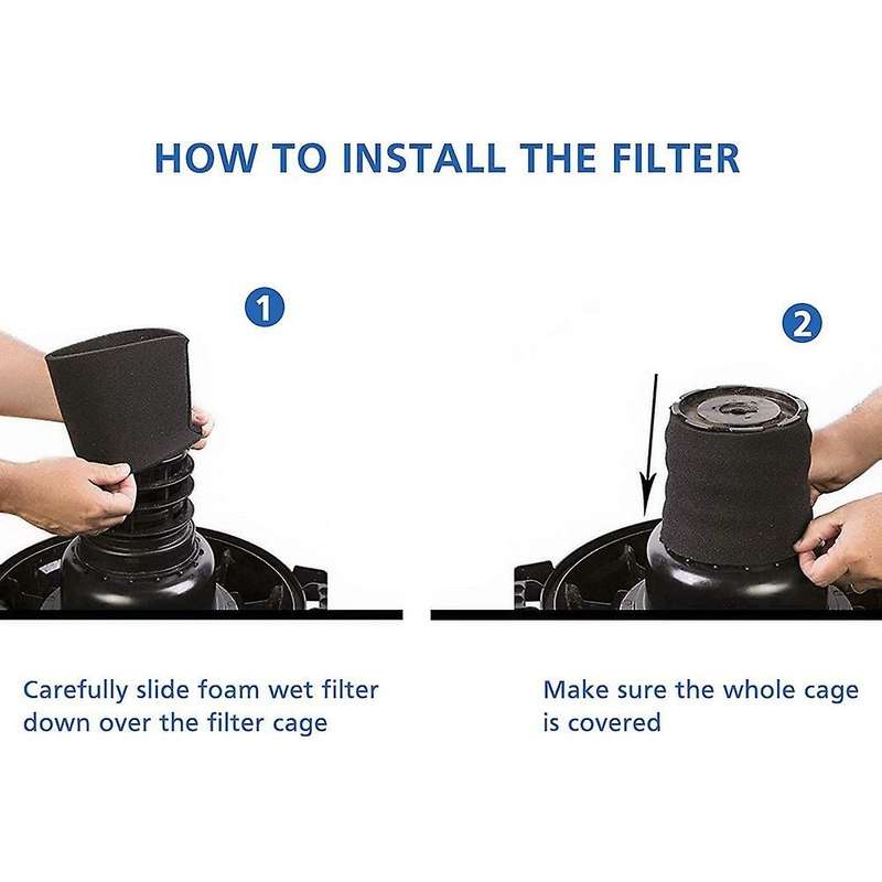 Foam Sleeve for Shop Vac 90585, Washable Foam Filter Replacements