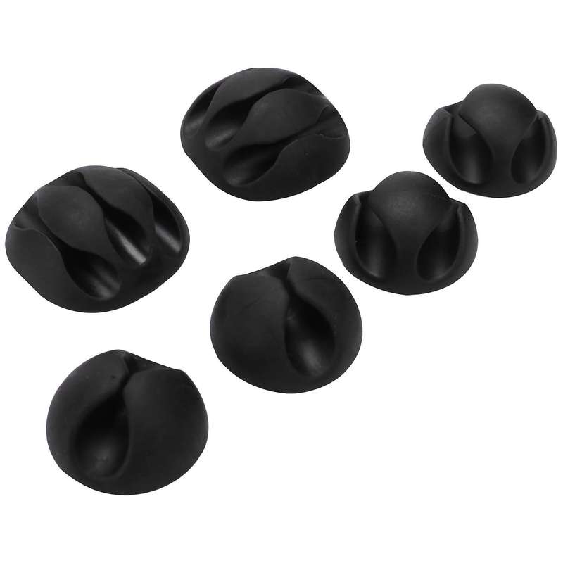 12 Pack Long Lasting Cable Tidy Clips Management, for Tv Pc Laptop