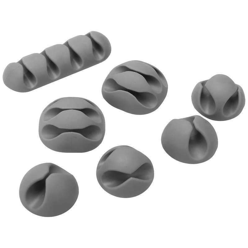 12 Pack Long Lasting Cable Tidy Clips Management, for Tv Pc Laptop