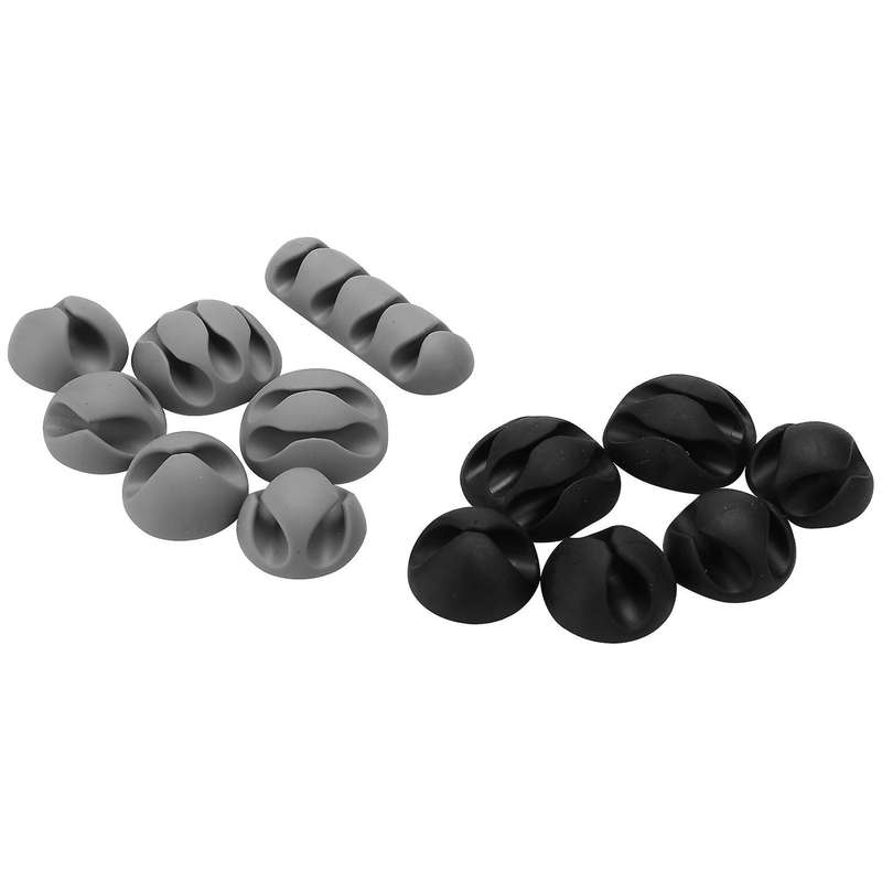 12 Pack Long Lasting Cable Tidy Clips Management, for Tv Pc Laptop