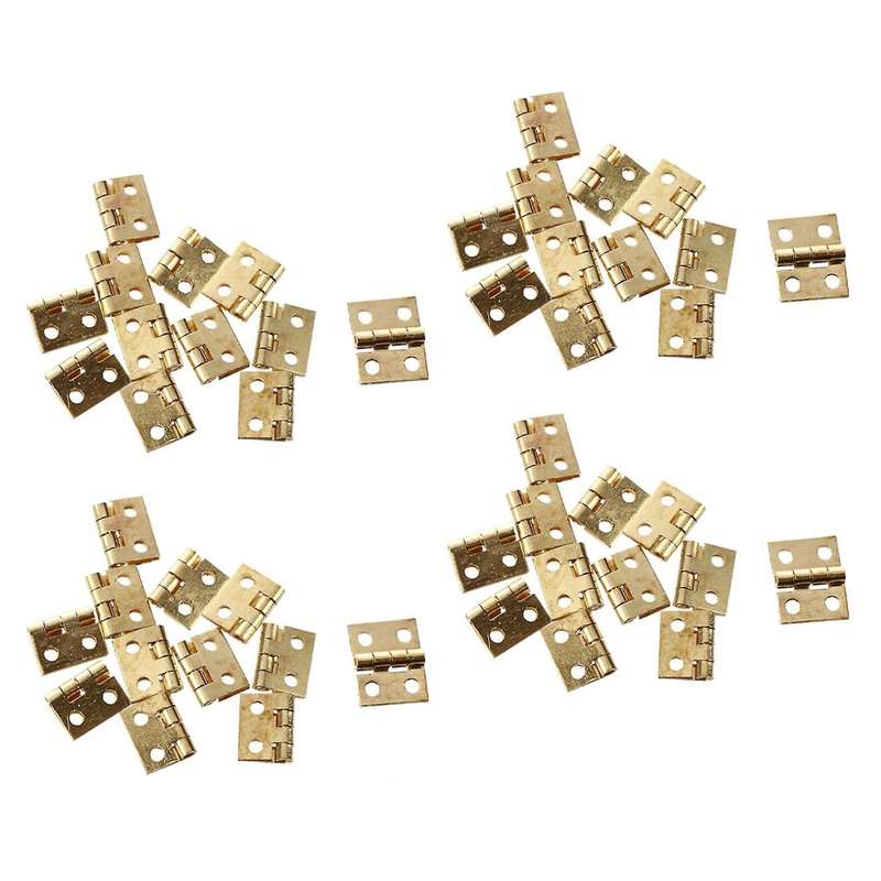 12pcs 1/12 Dollhouse Miniature Furniture Cabinet Closet Mini Hinges