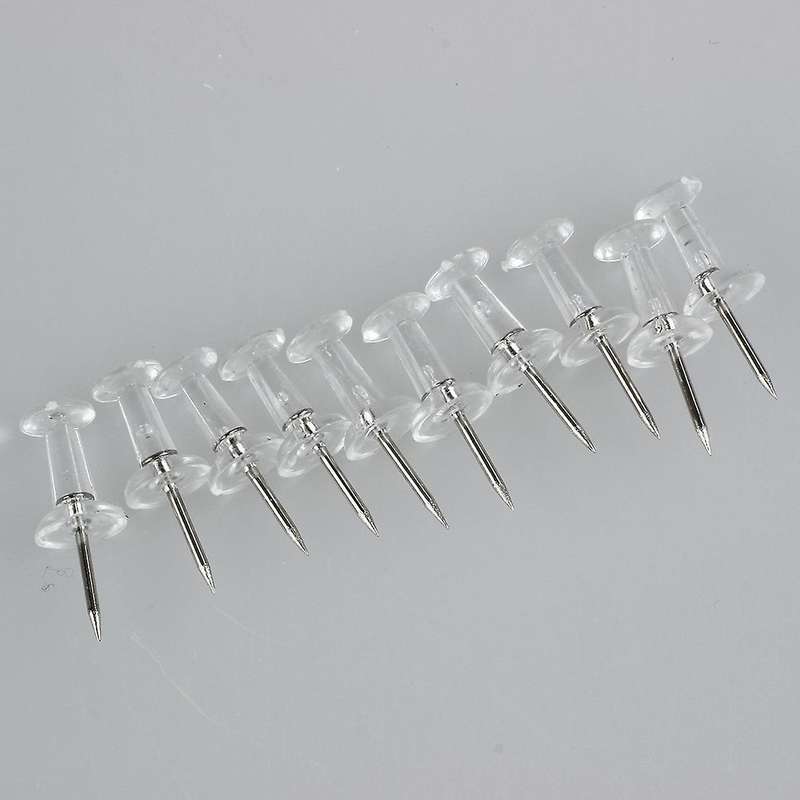 Clear Push Pins Transparent Plastic(pack Of 40)