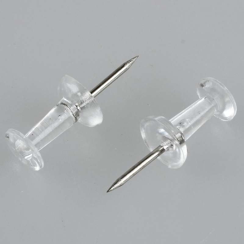 Clear Push Pins Transparent Plastic(pack Of 40)