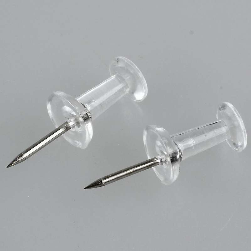 Clear Push Pins Transparent Plastic(pack Of 40)