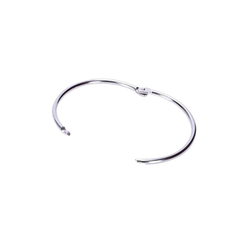 7 Pcs Metal 3.3 Inch Loose Leaf Rings Key Rings for Scrapbooking Book