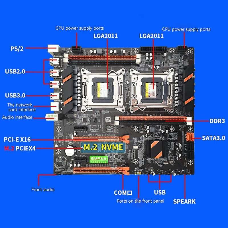 X79 Motherboard Lga2011-3 Ddr4 Dual Channel Support 2x32g for Intel