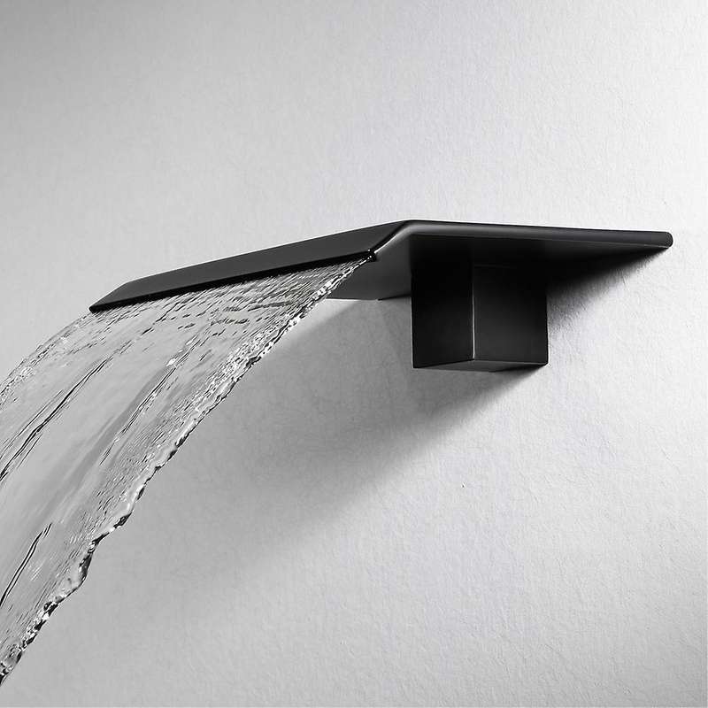 Bathtub Faucet Basin Faucet Brass Wall Mounted Sink,black
