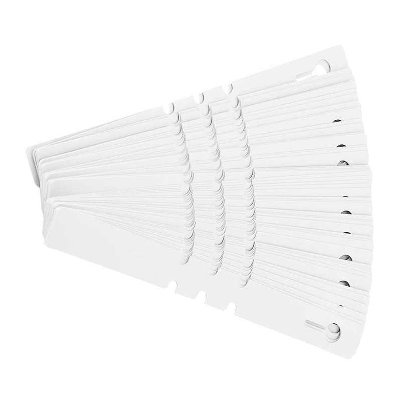 100 Plastic Plant Hanging Tree Tags Wrapping Nursery Tag (white)