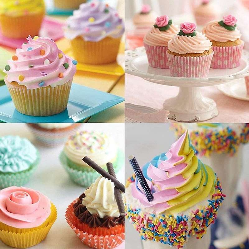 8pcs/set Pastry Bag Decorating Tools Reusable +6 Nozzle Set-c