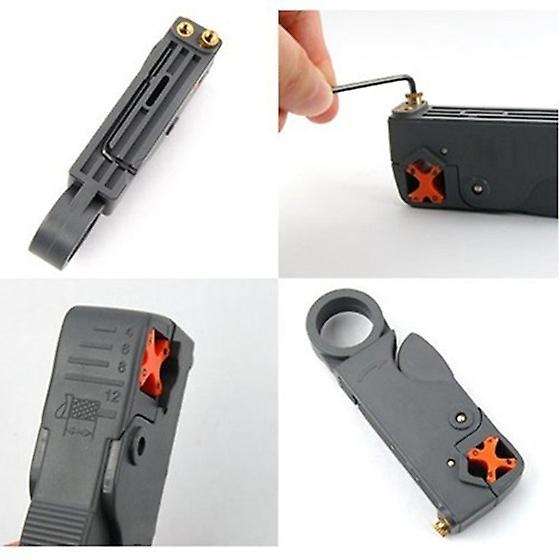Coaxial Cable Lead Rotary Stripper Cutter Rg58 Rg6-gray