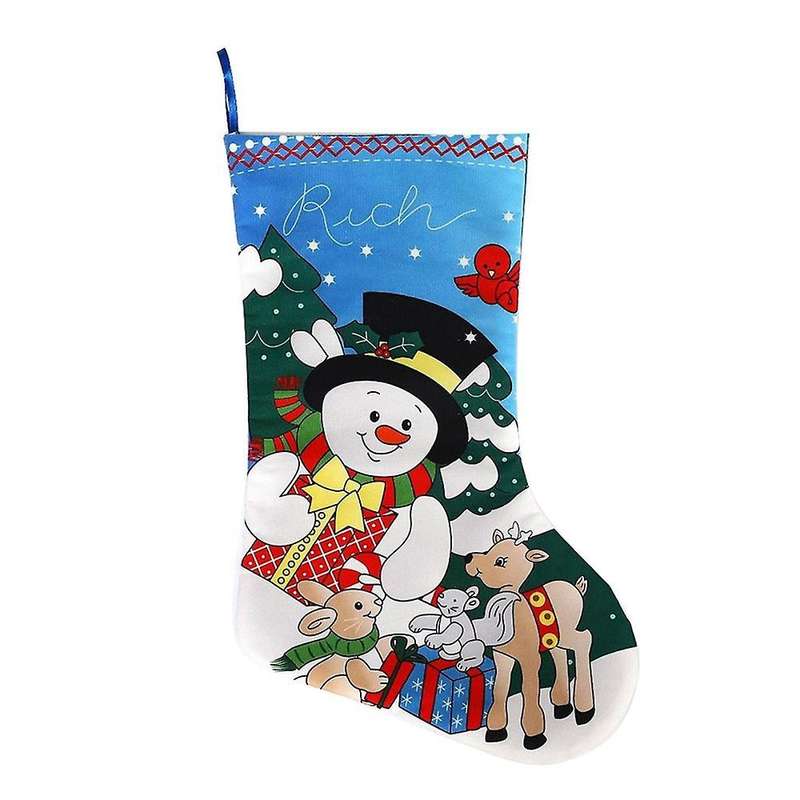 Large Christmas Stockings, Fireplace Christmas Tree Hanging Snowman