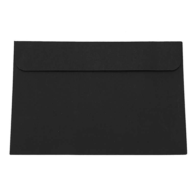 10pcs Black Paper Envelope Plain and Plain Postcard Bag