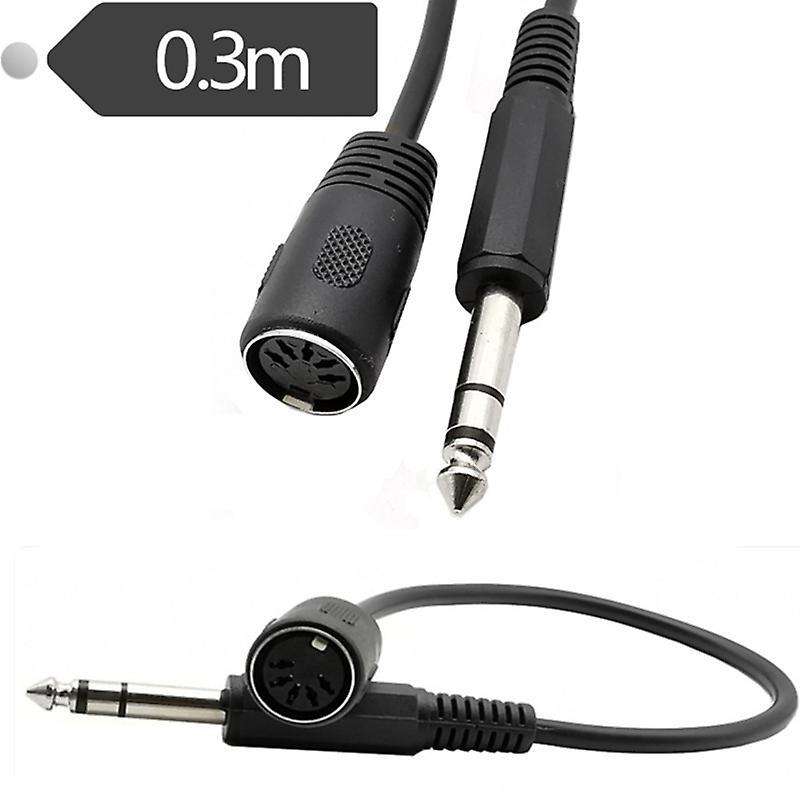 Midi Cable,5-pin Din Female to Monoprice 6.35mm (1/4 Inch) Male Cable